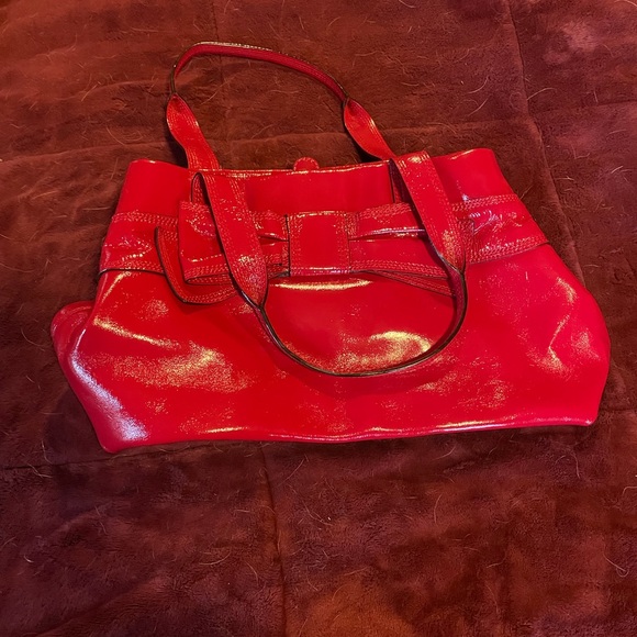 Kate Spade all leather patent bag - Picture 1 of 13